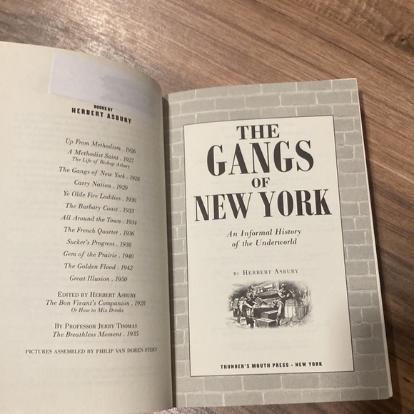 The Gangs of New York paperback book by Herbert Asbury - Picture 5 of 6